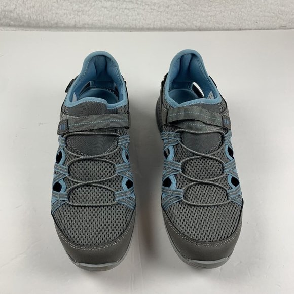 Eddie Bauer Sutton Hybrid Waterproof Hiking Shoes Women's 8M Gray/Blue Mesh 7894 - Picture 3 of 10